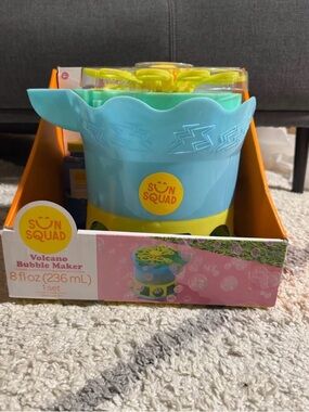 Volcano Bubble Maker - Blue & Yellow